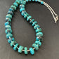 Navajo Turquoise Heishi Necklace | Sterling Silver Tube Beads | Authentic Native American Handmade | 20" | 11775