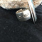 Native American Navajo Handmade Blue Turquoise Ring | Sterling Silver | Sz 8