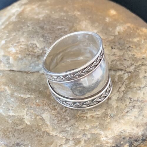 Navajo Men's Band Ring | Sterling Silver | Sz 7 | Authentic Native American Handmade | 10409