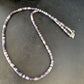 Navajo Sugilite Tube Heishi Necklace | Sterling Silver | 20" | Authentic Native American Handmade | 14517
