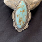 Native American Men's Blue Royston Turquoise Ring | Sterling Silver | Sz 10 | 746