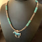 Navajo Horse Inlay Pendant | Blue Turquoise & Opal | Sterling Silver | Authentic Native American Handmade | 11469