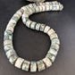 Native American Sterling Silver Grey White Jasper Coral Necklace | Authentic Handmade | 20" | 14428