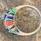 Multi-Color Navajo Sterling Silver Turquoise Spiny Oyster Inlay Ring Sz 6 | Handmade | 14169