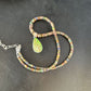 Southwestern Women's Green Opal Pendant Necklace | Sterling Silver | 17" | 14421