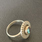 Navajo Blue Turquoise Sugilite Inlay Ring | Sz 5.5 | Authentic Native American Handmade | 11177