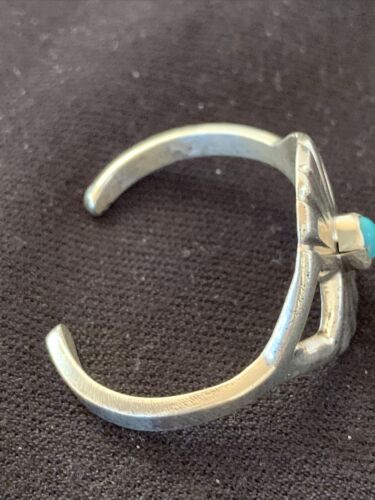 Native American Kids Navajo Blue Turquoise Bracelet | Sterling Silver | 01157 - Masha USA