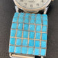 Men's Zuni Sterling Silver Watch with Blue Turquoise Inlay Tips | Authentic Native American Jewelry | 2119
