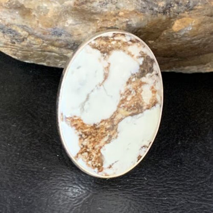 Native American Women's Wild Horse Turquoise Ring | Sz 8 | Sterling Silver | 14028
