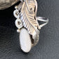 Navajo White Buffalo Turquoise Ring | Sterling Silver | Sz 7 | Authentic Native American Handmade | 12185