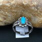 Native American Blue Turquoise Navajo Ring | Sterling Silver | Sz 5.75 | 4447