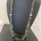 Navajo Green Turquoise & Spiny Oyster  Necklace | Sterling Silver | 26" Graduated | Authentic Native American | 609