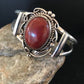 Native American Navajo Apple Coral Bracelet | Sterling Silver | J Platero | 8038