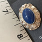 Native American Women's Blue Lapis Nugget Earrings | Sterling Silver | 13017