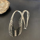 Navajo Black Onyx Liquid Silver Heishi Necklace | 10 Strand Sterling Tubes | Authentic Native American | 12298
