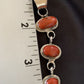 Navajo Red Coral Multi-Stone Necklace Pendant | Authentic Native American Sterling Silver | Multi-Stone | 13244
