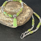 Navajo Green Turquoise Necklace Pendant | Sterling Silver | 22" | Authentic Native American Handmade | 14605