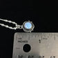 Children's Girls Heishi Beads Sterling Necklace | 15" | Opal Pendant | Navajo Jewelry | 10117