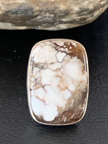 Native American Women's Navajo Wild Horse Turquoise Ring | Sterling Silver | Sz 7 | 10501