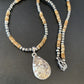 Men's Navajo Wild Horse Picture Jasper Pendant | Sterling Silver Necklace | Authentic Native American Handmade | 10332