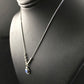 Children's Girls Heishi Beads Sterling Necklace | 15" | Opal Pendant | Navajo Jewelry | 10117