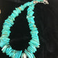 Navajo Pearls Sterling Silver Turquoise Nugget Necklace | Authentic Native American | 20" | Graduated