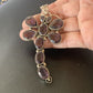 Large Dragonfly Pendant 3"| Faceted Amethyst Gems Cluster | Multi-Stone Sterling Silver| 12737