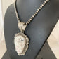 Navajo Wild Horse Turquoise Pendant Necklace | Sterling Silver | Authentic Native American Handmade | 1933