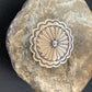 Authentic Native American Navajo Pin | Sterling Silver Stamped Design | Handmade | 1207