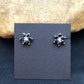 Native American Black Onyx Navajo Earrings | Sterling Silver | Authentic Handmade | 8981