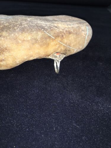 Navajo Multi-Color Lapis & Spiny Oyster Inlay Ring | Sterling Silver | Sz 5.5 | 1784