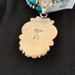 Navajo Kingman Turquoise Pendant Necklace | Sterling Silver | 3-Strand | Authentic Native American Handmade | 3204
