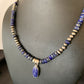 Native American Navajo Blue Lapis Pendant Necklace | Sterling Silver | Authentic Handmade | 12247
