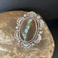 Navajo Blue Ribbon Boulder Turquoise Ring | Sterling Silver | Sz 6 | Authentic Native American Handmade | 10512