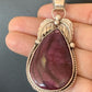 Navajo Purple Spiny Oyster Pendant | Sterling Silver | Authentic Native American Handmade | 00802