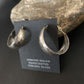 Native American Old Pawn Women's Hoop Stud Earrings | Sterling Silver | 1" | 13009