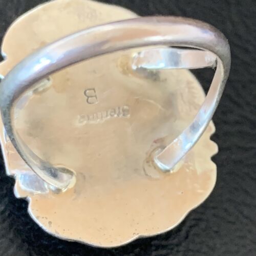 Navajo Blue Kingman Turquoise Ring | Sterling Silver | Sz 8.5 | Authentic Native American Handmade | 12961
