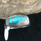 Navajo Sterling Silver Turquoise Inlay Ring | Sz 9.5 | Native American Southwestern | 3434
