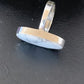 Native American Women's Navajo White Howlite Ring | Sterling Silver | Sz 8 | 11605