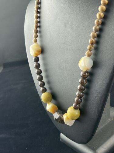 Southwestern Chunky Sterling Silver Necklace | Faceted Jasper Quartz | 20" | 10079