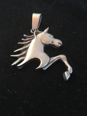Native American Navajo Horse Head Pendant | Sterling Silver | 2" | 3610