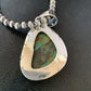 Men's Navajo Blue Spiderweb Turquoise Pendant Necklace | Sterling Silver | Authentic Native American Handmade | 10674