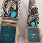Navajo Sterling Silver Turquoise Coral Watch Set | His & Hers | Authentic Native American Handmade