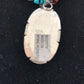 Navajo Sterling Silver Turquoise Spiny Oyster Bead Necklace Pendant | Southwestern Native American