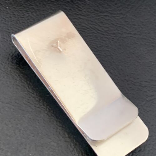 Men's Navajo Turquoise Money Clip | Sterling Silver Inlay | Authentic Native American Handmade | 11729