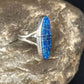 Navajo Blue Opal Inlay Band Ring | Sz 6 | Authentic Native American Handmade | 14702
