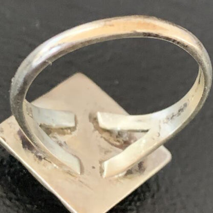 Southwestern Women's Navajo Blue Turquoise Spiny Oyster Inlay Ring | Sz 6 | 13168