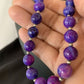 Navajo Pearls Purple Sugilite Bead Necklace | Sterling Silver | Authentic Native American Handmade | 20" | 11805