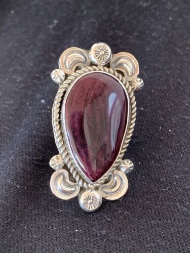 Native American Men's Purple Spiny Oyster Ring | Sterling Silver | Sz 11 | 425