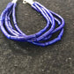 Blue Stabilized Lapis Heishi Bracelet | Sterling Silver | 5-Strand | 7" | 13598